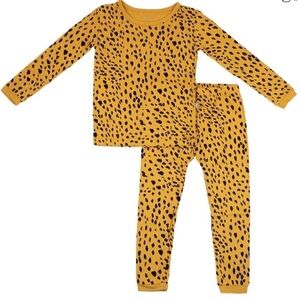 Kyte Marigold Cheetah Pajama Set